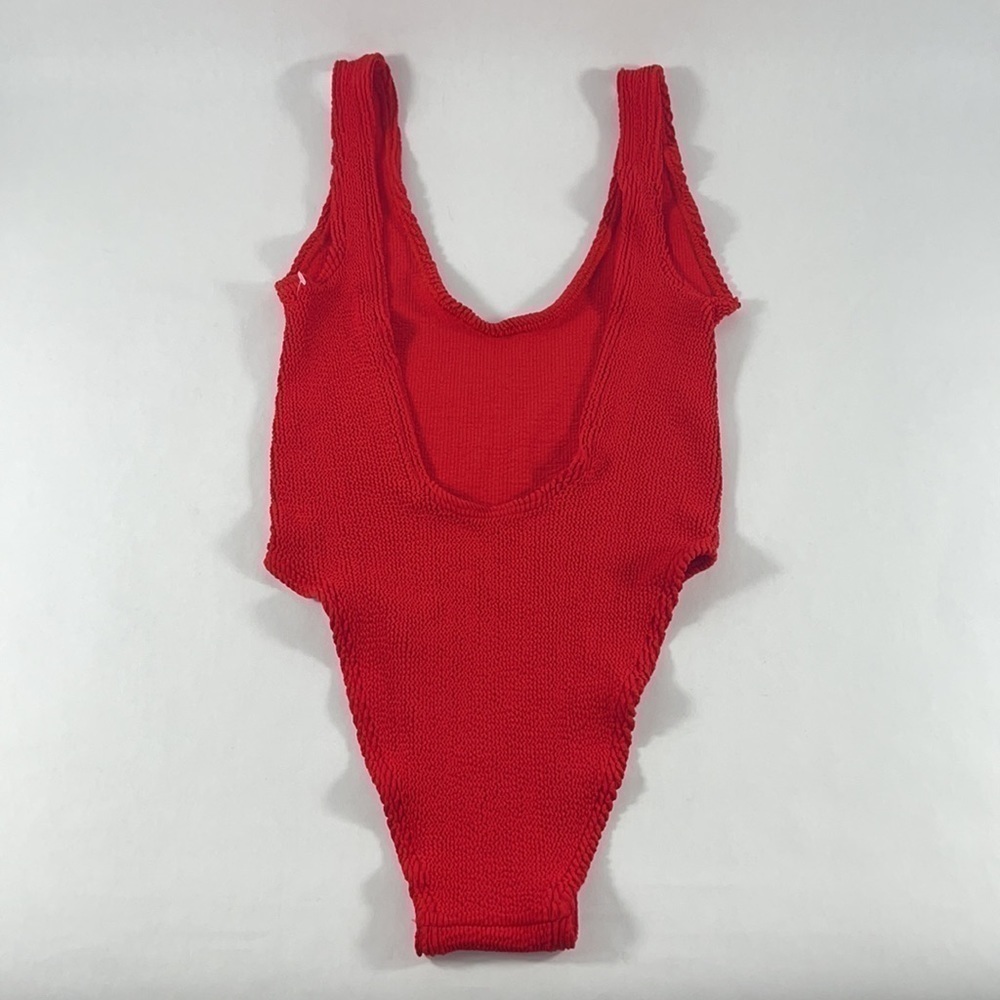 BOND-EYE THE MARA RIBBED ONE PIECE SWIMSUIT - RED O/S $175 - Picture 7 of 12